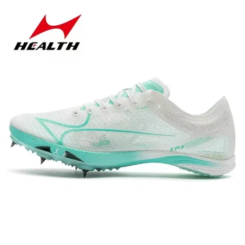 Здраве Скорост на въглеродната плоча CP3 Спайк спринт обувки Средно дълги разстояния Състезание по лека атлетика Професионални обувки за бягане