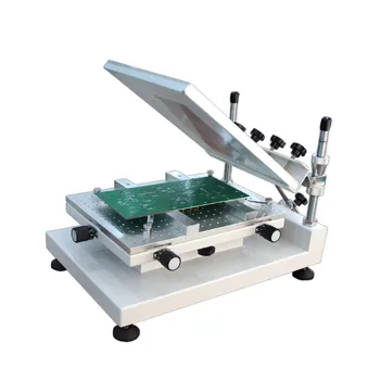 Solder Paste Printing Table SMT Manual Stencil Printing Machine 250 * 400mm PCB Solder Paste Stencil Printer for Circuit Board