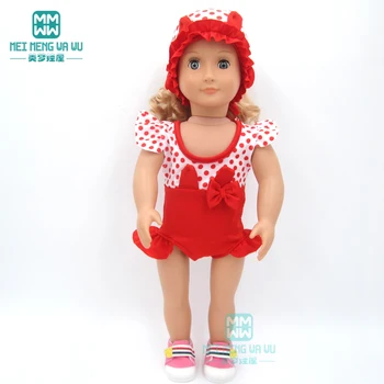 Дрехи за кукла годни 43см новородена кукла и американска кукла мода бански костюми, бебешки бикини, неопренов костюм