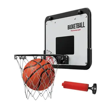 Сгъваема джанта баскетболен обръч Автоматичен отскок сплав обръч за вътрешен баскетбол играе играчка баскетбол оборудване за камина