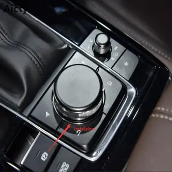 За Mazda Cx30 Cx-30 2020 2021 Стоманено копче за смяна на предавките Панел Cover Trim Декорация Cover Gear панел Завой протектор декорация