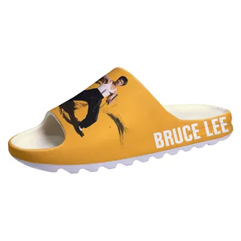 Кунг-фу легенда Брус Лий Дракон Мека подметка Sllipers Начало Запушвания Персонализирана стъпка върху водни обувки Мъжки дамски сандали за тийнейджъри